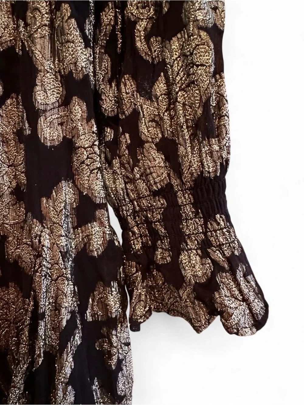 Anthropologie ruffle colorway flattering
